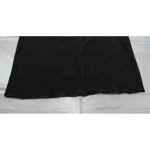 Y2K Sweet Storm One Shoulder Black Dress Med Beaded Long Formal Romantic Goth - Picture 8 of 13